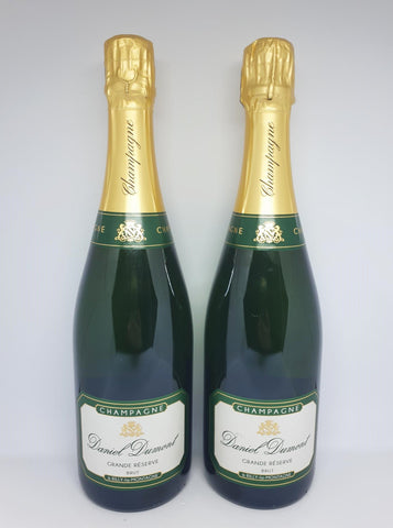 2 Flasker  Brut Grande Réserve D. Dumont et fils