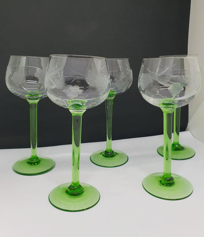 vinglass Alsace med ciseleringer