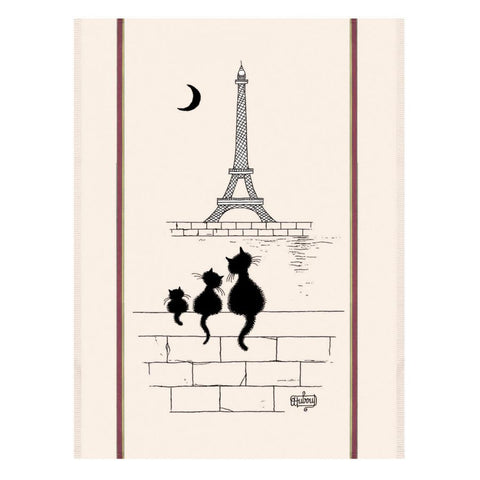 Viskestykke "Chats tour Eiffel"