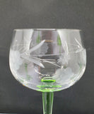 vinglass Alsace med ciseleringer