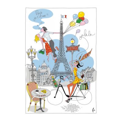 fransk Paris dekoration viskestykke
