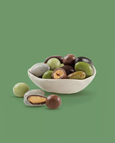 fransk mandler nøøder chokolade